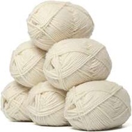 6pcs/300g Acrylic Yarn, 5-Ply Common Knitting Yarn, Suitable For Weaving Vests, Hats, Bags, Handicra