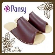 Pansy - 日本知名品牌簡約家居室內手工女裝Rommie Rommie 拖鞋 (酒啡色)(平行進口)