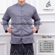 Baju koko Haibah  saku trompah semi jas merk luwes/alkafi/kafana