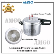 ❇✉☊AMGO High Grade Pressure Cooker 18cm 3L with Induction Base (Induction Cooker Friendly)