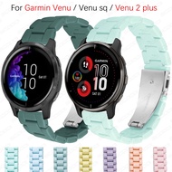 Candy Color Resin watch band strap for Garmin Venu / Venu sq / Venu 2 Plus / Vivoactive 3 Macaron Replace Wrist Watchband