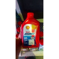 4T SHELL ADVANCE AX5 15W40 / AX3 SAE40 / AX7 10W40  100% ORIGINAL MINYAK HITAM