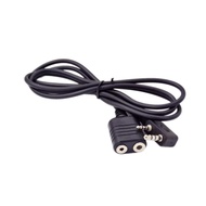 K type 2m Long Speaker Mic Microphone Headset Earpiece Extension Cable Cord for Kenwood TK308 BaoFen