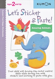 KUMON Let’s Sticker and Paste! Amazing Animals