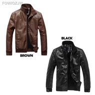 【NEW】✾STALLONE Men Bomber Jacket water resistant motorcycle Motor Riding Casual Casual leather jaket lelaki Windbreaker