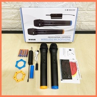 Wireless Microphone UHF Wireless Karaoke Microphone Dynamic Mikrofon Tanpa Wayar Wireless Mic Profes