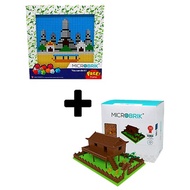 MICROBRIK: 2d Building Blocks Wat Arun + 3d Thai Style House Size M LD-389
