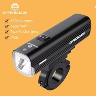OFFBONDAGE Original Bicycle Light R3-1000 ilaw pang bike IPX6 Waterproof Bicycle front light Recharg