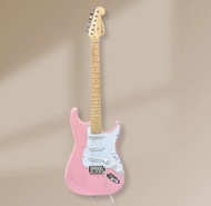Gitar elektrik listrik Original Difergio pink maple