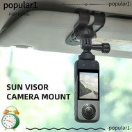POP Car Sun Visor Camera Mount, Quick Release 360 Degree Rotation Bracket,  Action Camera Adapter Accessories Holder for DJI Action 3  11 Insta360 X2/X3 GO 3 Action Camera