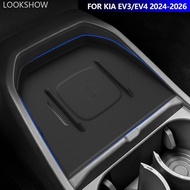LOOKSHOW Car Interior Dashboard Wireless Charging Mat Protection Non-Slip Mat Silicone Pad for Kia E