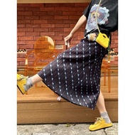 Miyake High Waist Pleated Skirt - Women's Casual Slim Fit
