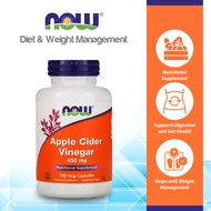 NOW FOODS Supplements Apple Cider Vinegar 450 mg Derived from Fermentation of Sweet Apple Cider 180