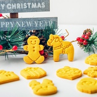 Christmas Cartoon Cookie Cutters DIY Bakery Tools and Accessories Stampcookie Cutters