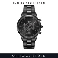 Daniel Wellington Iconic Chronograph 42mm Link Black Onyx DW watches for men - Men's watch - Male watch Stainless steel strap - fashion casual