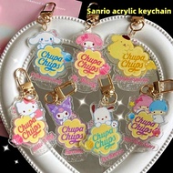 acrylic keychain Kuromi/Melody/Pochacco/Pom Pom Purin /Hello kitty/ Cinnamorol/Gemini children penda