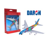 DARON METAL DIE CAST 6-inch EMIRATES A380 AIRBUS AIRPLANE RT9906A