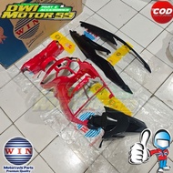 MERAH FULLSET BODY COVER SMOOTH SMOOTH BODY WIN BRAND K81 BEAT F1 ESP 2016 BLACK RED FULL BARCODE WI