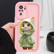 Case For Xiaomi Redmi Note 10 Pro 10s POCO M5s Phone Kitten Raincoat Silicone Soft Shell Shockproof