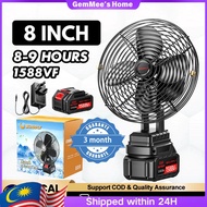 [24 Hour Delivery Ready Stock COD ] SOARFLY 1588VF Kipas Camping Mini Bateri Tahan Lama 8 Inch Porta