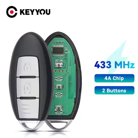 KEYYOU For Nissan Juke Qashqai X-Trail J10 J11 2012-2020 Year Smart Remote Key 433Mhz 2 Buttons Fit 