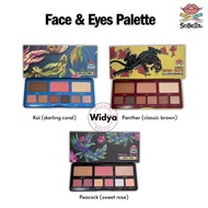 SOBELLA Face and Eyes Palette 5in1| Mekap eyeshadow matte shimmer contour blusher highlighter makeup