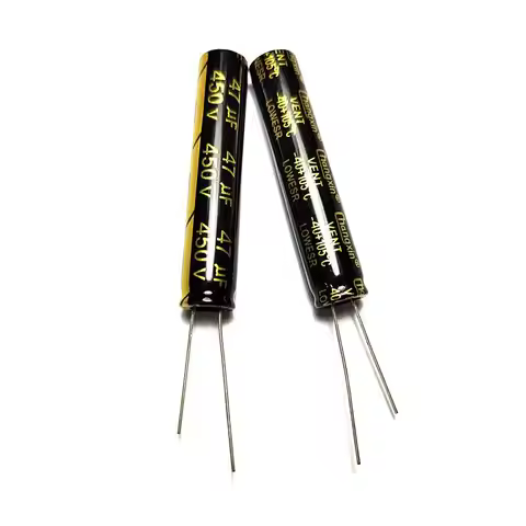2PCS 47uF 450V 47MFD 450Volt 10*50mm Aluminum Electrolytic Capacitor Radial