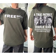 Freedom Charlie Kirk 2-Sided T-Shirt Justice For Wish Human Rights Men Women