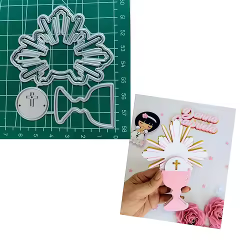 Jesus Christ Crucifix Metal Cutting Die Metal Cutting Die for DIY Scrapbooking Crafts Handmade Chris