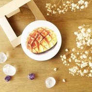 【菠蘿麵包】手繪美食杯墊/鶯歌陶瓷吸水杯墊/陶瓷杯墊/圓形杯墊