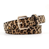 Fashionable leopard print pin buckle belt decorative waist-cinching personalized Korean style versat