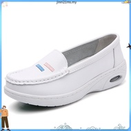 Kasut Jururawat Putih Nurse Slip Buckle Flat Shoes Nurse White Shoes
