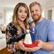 照片客製化婚禮公仔 訂製新郎新娘人像模型 送新郎新娘結婚禮物