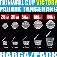 Thinwall Cup 25ml 35ml 60ml 100ml 150ml Per Pack Bulat Cup Sambel n