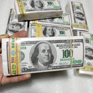 (Bao 100 cục) Giá sỉ tiền đô la Mỹ 2 màu hàng mã/Giấy cúng bao tiền đô âm phủ