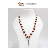 New Hanuman Gada Brass Locket With 5 face Rudraksha Mala | Gada Mace | Bajrangi Gada Pendant