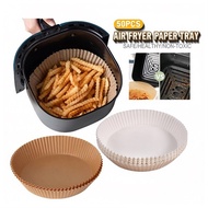Air Fryer Paper Liner 50pcs | Non-Stick, Oil-Proof, Waterproof | Sesuai Semua Jenama Air Fryer