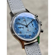 Brand New SeaGull 1963 Gradient Blue Mechanical Chronograph Watch