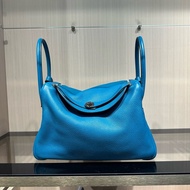 HERMES爱马仕 Lindy 34 银扣 手提单肩包