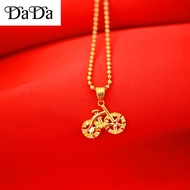 [Totoong Gold] COD 100% original 18k Saudi gold pawnable legit necklace women's openwork bicycle pendant jewelry women's jewelry gift