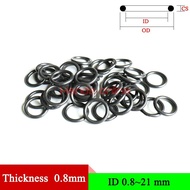 A NBR Rubber O Ring Thickness/CS 0.8mm/0.031inch Seal Ring O-ring Gasket ID 0.8-21mm/0.031-0.827i