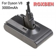 Others - 代用 Dyson 吸塵機電池 鋰電池 V8 V7 系列 Fluffy 適用 3000mAh 21.6V