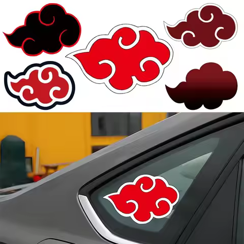 Ninja Akatsuki Sign Sticker Creative Cloud Car Stickers Suitable for Car Body Fuel Tank Cap Laptop H