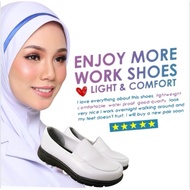 Kasut Sarung Putih Comfort/kasut jururawat putih /kasut staff nurse
