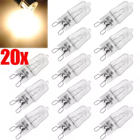 20/2PCS G9 Eco Halogen Light Bulbs 220 - 230V 40W Capsule LED Lamp Bulbs Inserted Beads Crystal Lamp