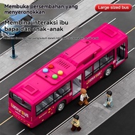 Children Oversized Bus Toys Simulation Can Open Door Bus Model Bus Boy Educational Toys