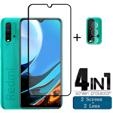 Full Cover Glass For Xiaomi Redmi 9T Glass For Redmi 9T Tempered Glass Protective HD 9H Screen Prote