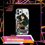 [ATTACK ON TITAN] LEVI ACKERMAN BORDER CASE DESIGNATED BUMPER CASE CASING IP CASE 6 UNTIL 15 PRO MAX