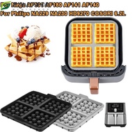 MIOSHOP 1pcs Air Fryer Waffle Maker, Square Reusable Waffle Baking Mold, Silicone Waffle Mould for N