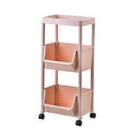 Storage Trolley Rolling Cart Kitchen Tier Wheel Storage  Rack